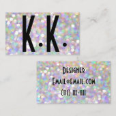 carte de visite de parties scintillantes (Devant / Derrière)