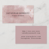 carte de visite de parties scintillantes de (Devant / Derrière)