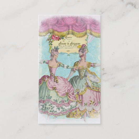 Carte de visite de parure et de colifichets (Devant)