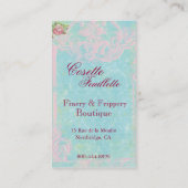 Carte de visite de parure et de colifichets de (Dos)