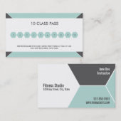 Carte de visite de passage de classe de la forme (Devant / Derrière)