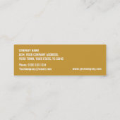 Carte de visite de "PASSAGE de VIP" de "or" de (Dos)