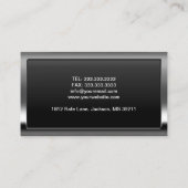 Carte de visite de pasteur de frontière de métal c (Dos)