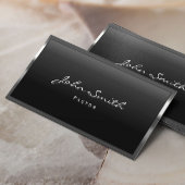 Carte de visite de pasteur de frontière de métal c