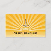 Carte de visite de pasteur Divine Radiance (Devant)