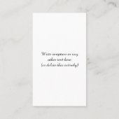 Carte de visite de pasteure (Dos)