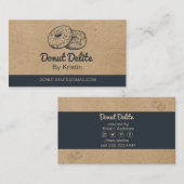 Carte de visite de pâte à papier d'artisanat (Devant / Derrière)