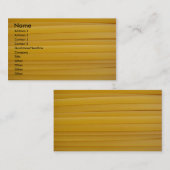 Carte de visite de pâtes de Fettuccine (Devant / Derrière)