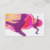 Carte de visite de patinage de glace - (Dos)