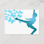 Carte de visite de patinage de glace - (Dos)