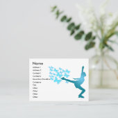 Carte de visite de patinage de glace - (Debout devant)