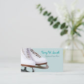 Carte de visite de patins sur glace (Debout devant)