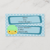 Carte de visite de pâtisserie (Dos)