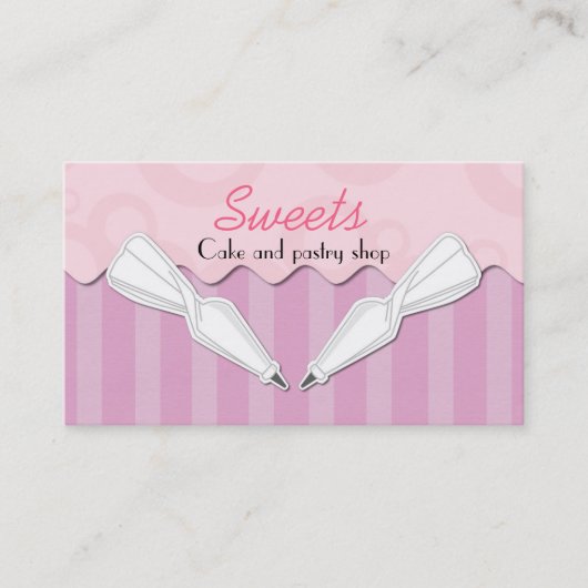 Carte de visite de pâtisserie (Devant)