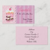 Carte de visite de pâtisserie (Devant / Derrière)