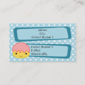 Carte de visite de pâtisserie (Dos)