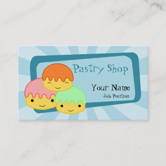 Carte de visite de pâtisserie (Devant)