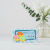 Carte de visite de pâtisserie (Debout devant)