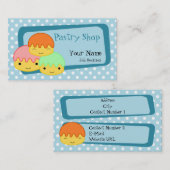 Carte de visite de pâtisserie (Devant / Derrière)