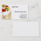 Carte de visite de pâtisserie (Devant / Derrière)