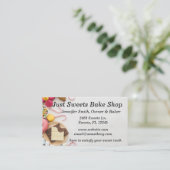 Carte de visite de pâtisserie (Debout devant)