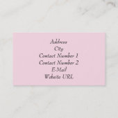 Carte de visite de pâtisserie (Dos)