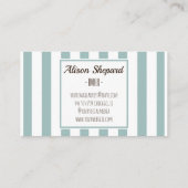 Carte de visite de pâtisserie à la française (Dos)