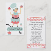 Carte de visite de pâtisserie Artisan cake diva cu (Devant / Derrière)