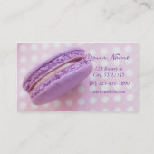 Carte de visite de pâtisserie de Macaron de (Dos)