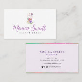 carte de visite de pâtisserie sur mesure (Devant / Derrière)