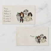 Carte de visite de PATTES, de GRIFFES et de PLUMES (Devant / Derrière)