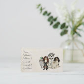 Carte de visite de PATTES, de GRIFFES et de PLUMES (Debout devant)