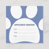 carte de visite de pattes vétérinaires (Dos)