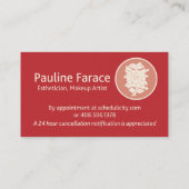 Carte de visite de Pauline (Dos)