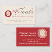 Carte de visite de Pauline (Devant / Derrière)