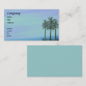 Carte de visite de paumes d'océan (Devant / Derrière)