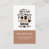 Carte de visite de pause café (Devant)