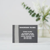 Carte de visite de pavage d'asphalte (Debout devant)