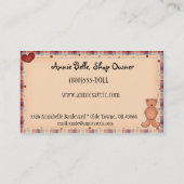 Carte de visite de pays lunatique (Dos)