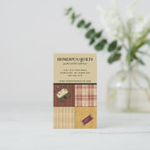 Carte de visite de pays rustique Carré de surface (Debout devant)