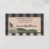 Carte de visite de pays Saltbox primitif (Dos)