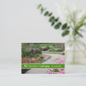 Carte de visite de paysage de jardin anglais (Debout devant)