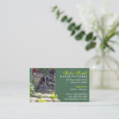 Carte de visite de paysagiste (Debout devant)