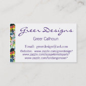 Carte de visite de Peacock exotique (Dos)