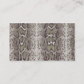 Carte de visite de peau de serpent (Dos)