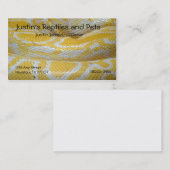 Carte de visite de peau de serpent (Devant / Derrière)