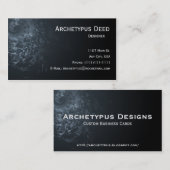 Carte de visite de peau de serpent Abstrait (Devant / Derrière)