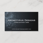 Carte de visite de peau de serpent Abstrait (Dos)