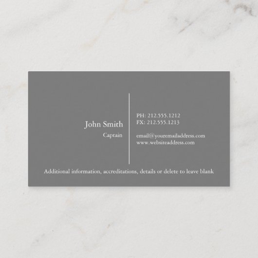 Carte de visite de pêche (Dos)