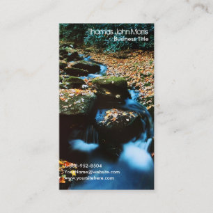 Carte de visite de pêche à la mouche de la rivière